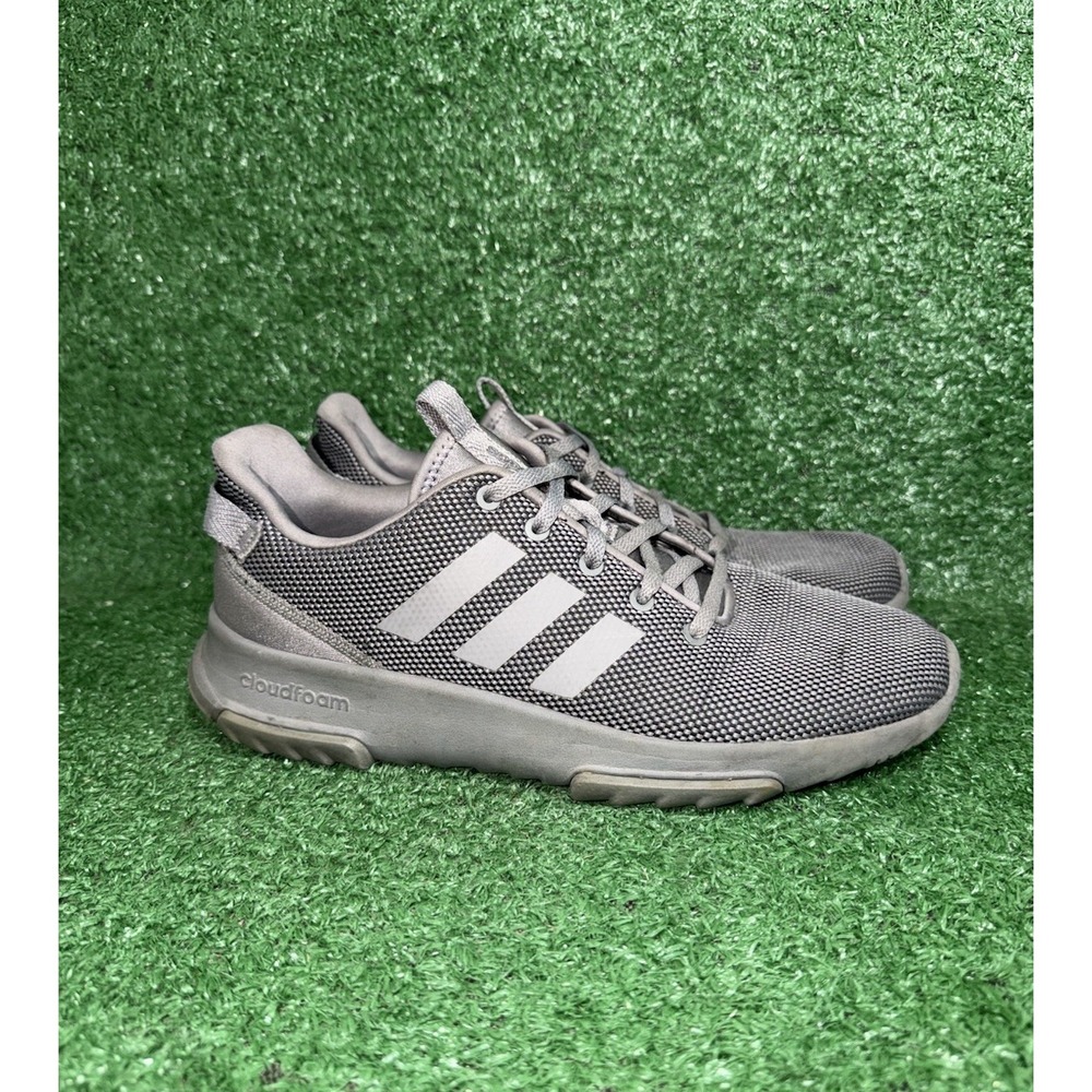 Adidas Shoes Mens Size 7 Cloudfoam Racer TR Grey Running Athletic Gym Sneakers